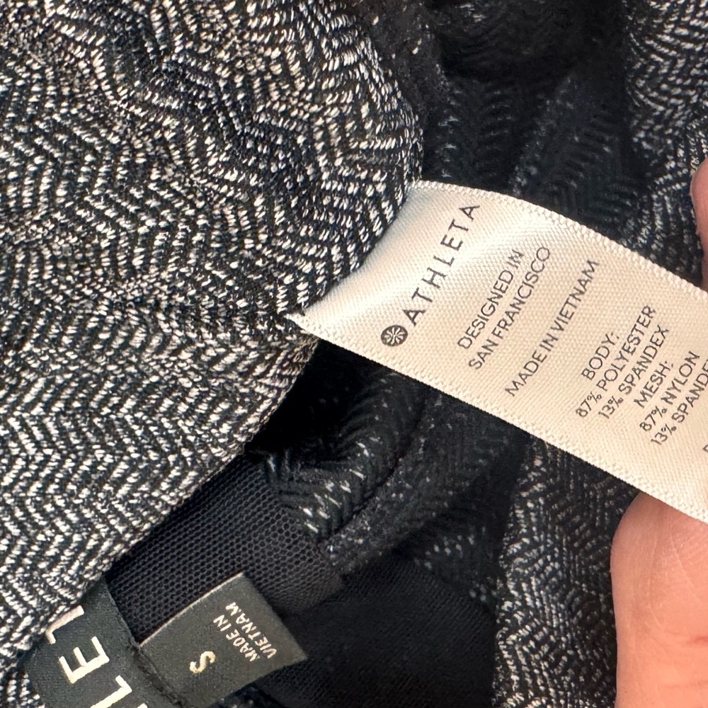 Athleta Mercer Herringbone heathered Leggings S Style 82246 Stretch athleisure - Picture 8 of 13